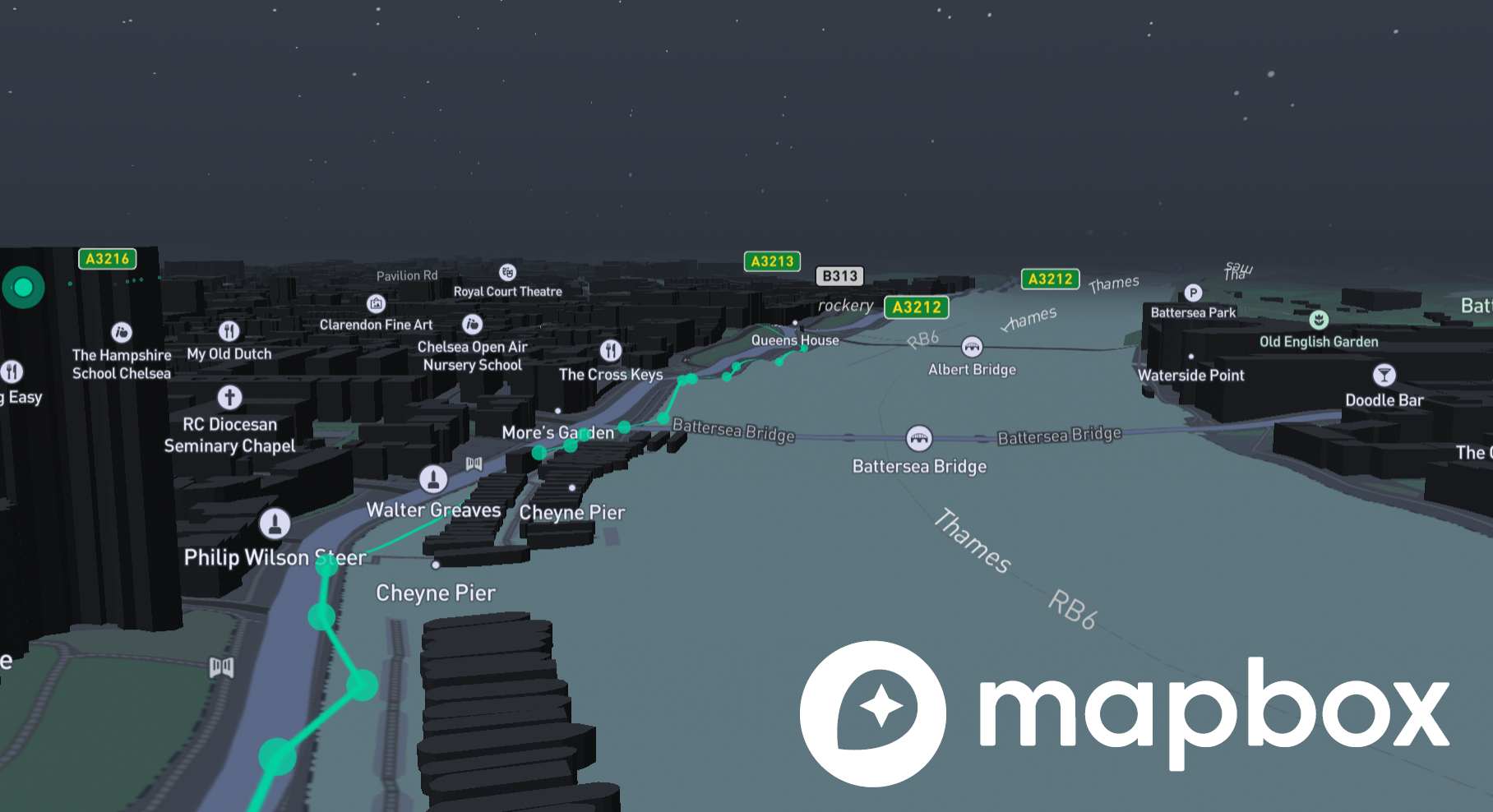 Asset Tracking Maps provided by Mapbox